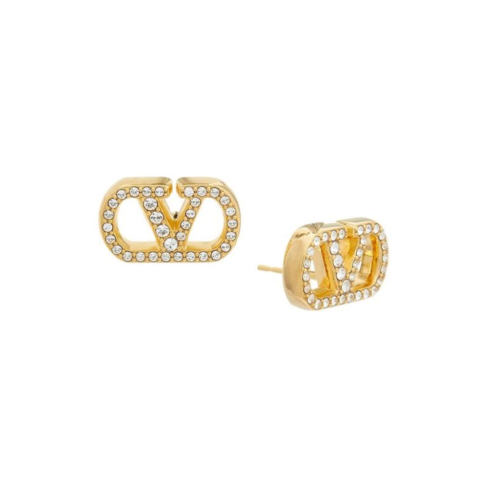 Valentino Vlogo Signature Swarovski Earrings
